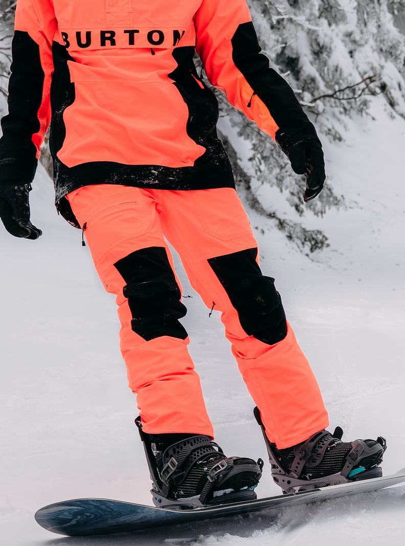 Pantalon Snowboard Burton Southside 2L (Slim Fit) Homme Orange Noir | 380971-GCE