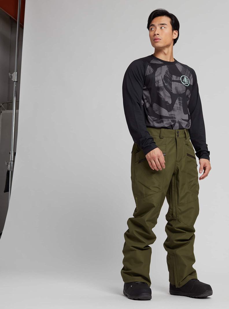 Pantalon Snowboard Burton Vent GORE-TEX 2L Homme Vert Foncé | 423751-UVJ