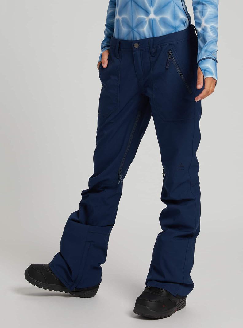 Pantalon Snowboard Burton Vida Femme Bleu | 029875-LQC