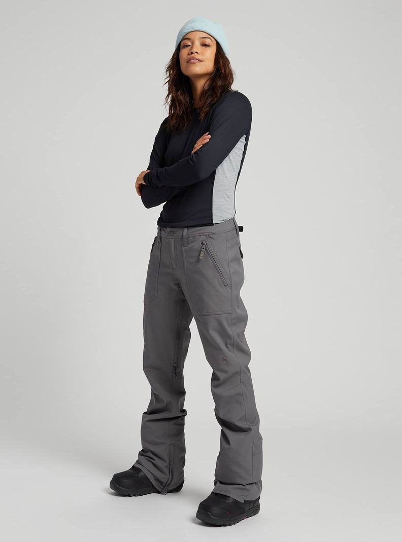 Pantalon Snowboard Burton Vida Femme Grise | 460253-TIH