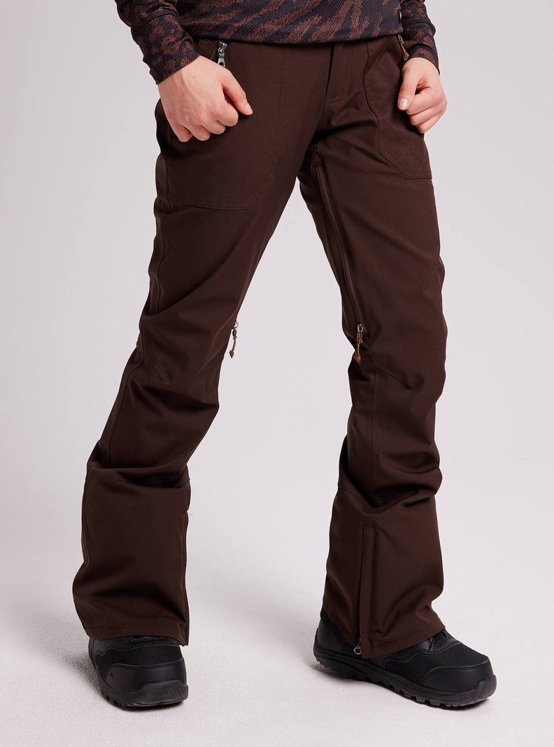 Pantalon Snowboard Burton Vida Femme Marron | 623150-PGF