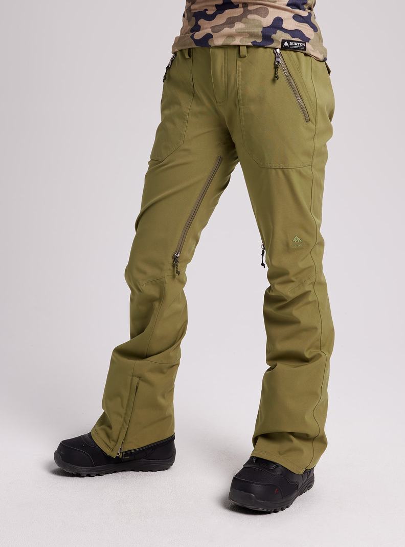 Pantalon Snowboard Burton Vida Femme Vert Olive | 163597-IKX