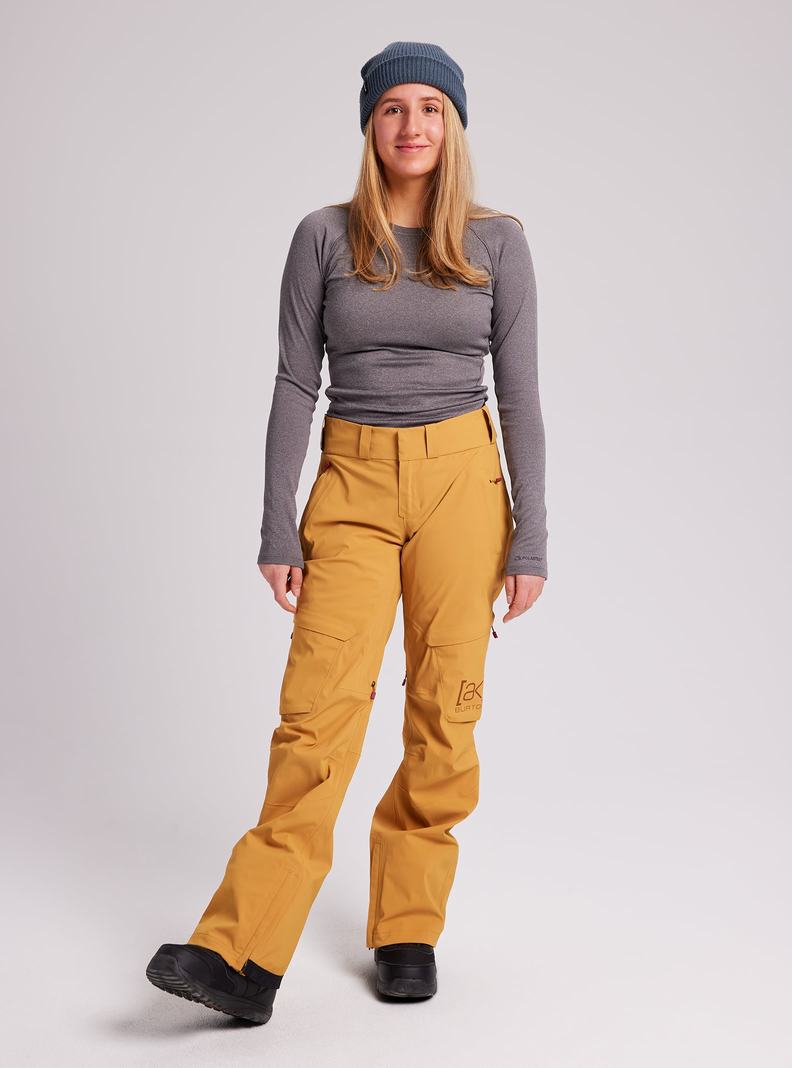 Pantalon Snowboard Burton [ak] GORE-TEX Summit Femme Jaune | 147806-RXP