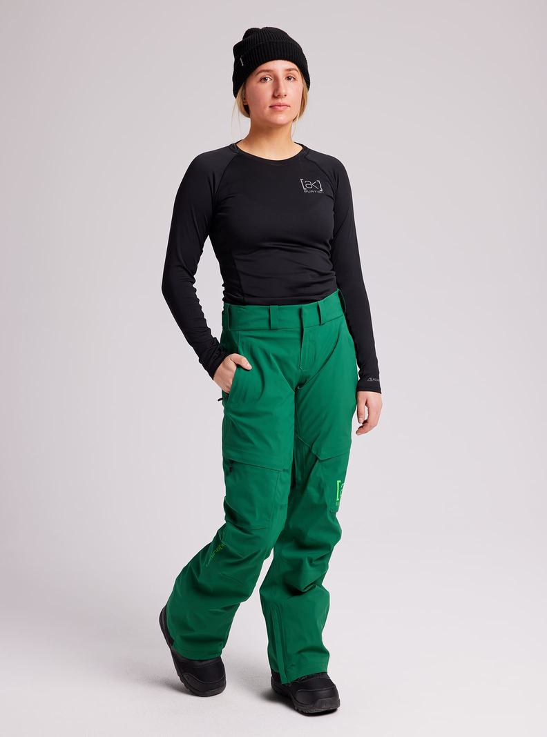 Pantalon Snowboard Burton [ak] GORE‑TEX Insulated Summit Femme Vert | 194768-TZP