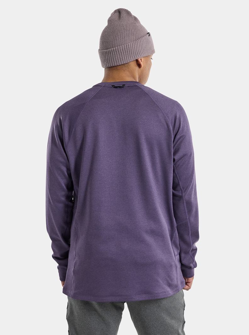 Polaire Burton Stockrun Crew Homme Violette | 678253-YAF