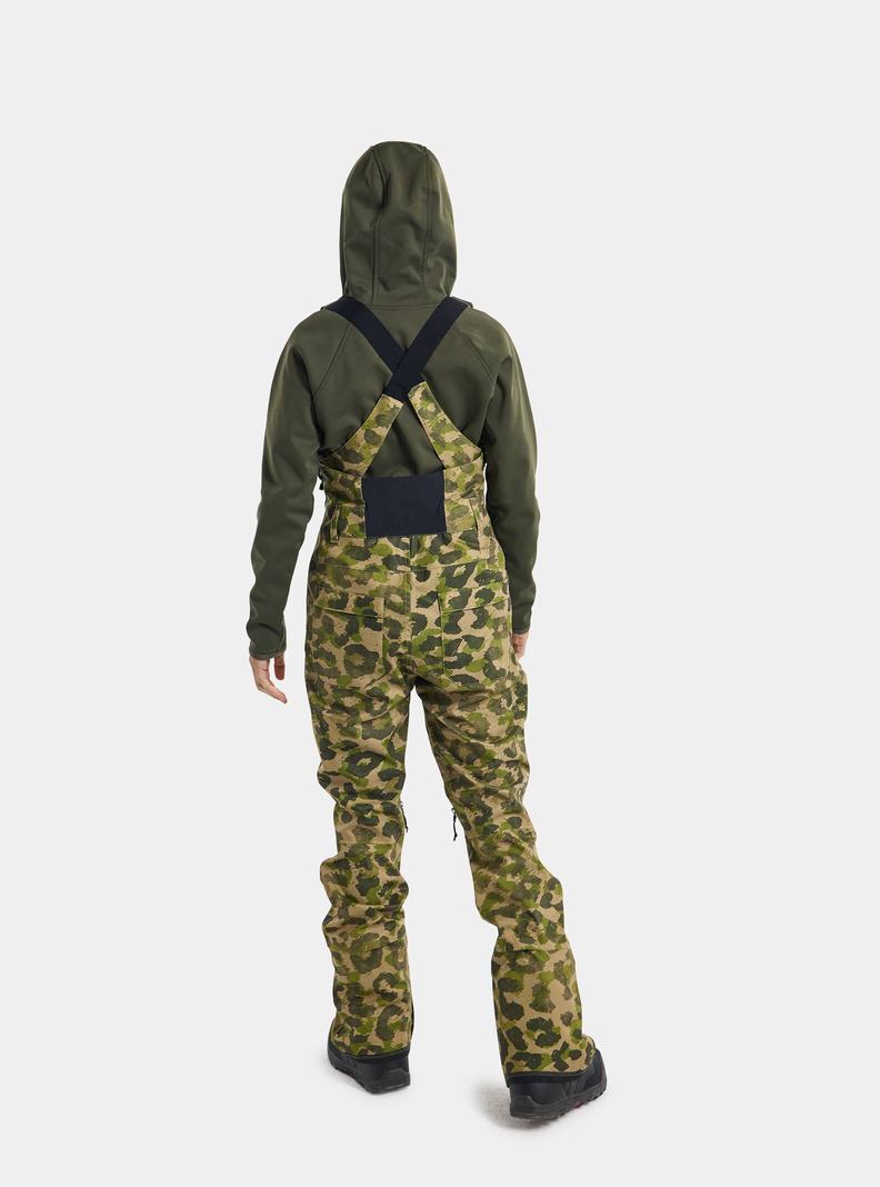 Salopette Burton Avalon 2L Femme Vert Camouflage | 210586-YEN