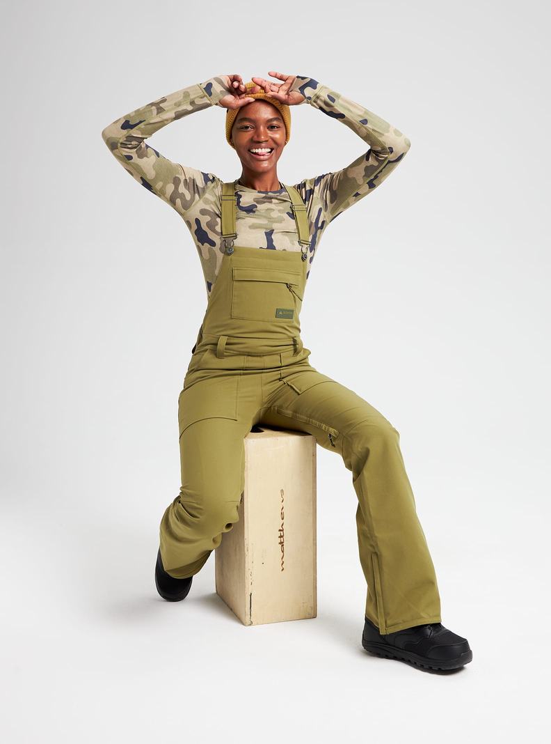 Salopette Burton Avalon - Alti Femme Vert Olive | 673145-FKG