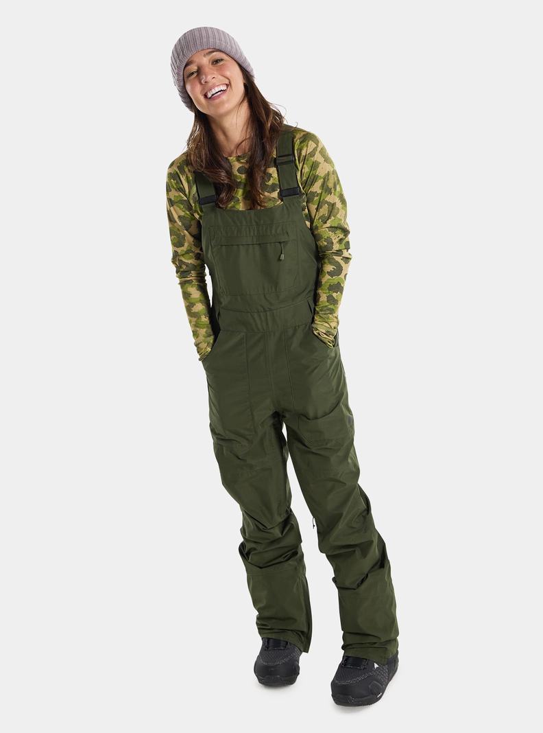 Salopette Burton Avalon GORE-TEX 2L Femme Vert Foncé | 413087-WKV