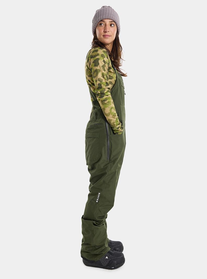 Salopette Burton Avalon GORE-TEX 2L Femme Vert Foncé | 413087-WKV