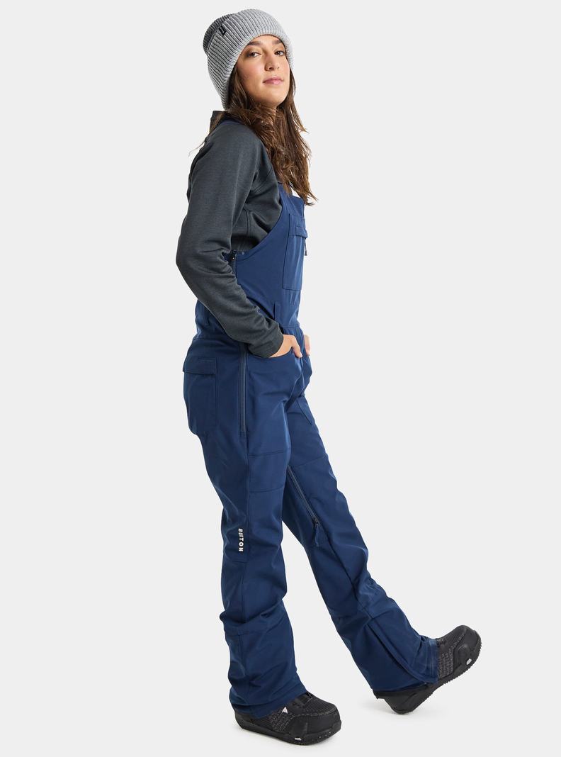 Salopette Burton Avalon Stretch 2L Softshell Femme Bleu | 178369-CDT