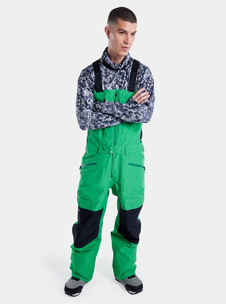 Salopette Burton Reserve GORE‑TEX 2L Homme Vert Noir | 094721-UVJ