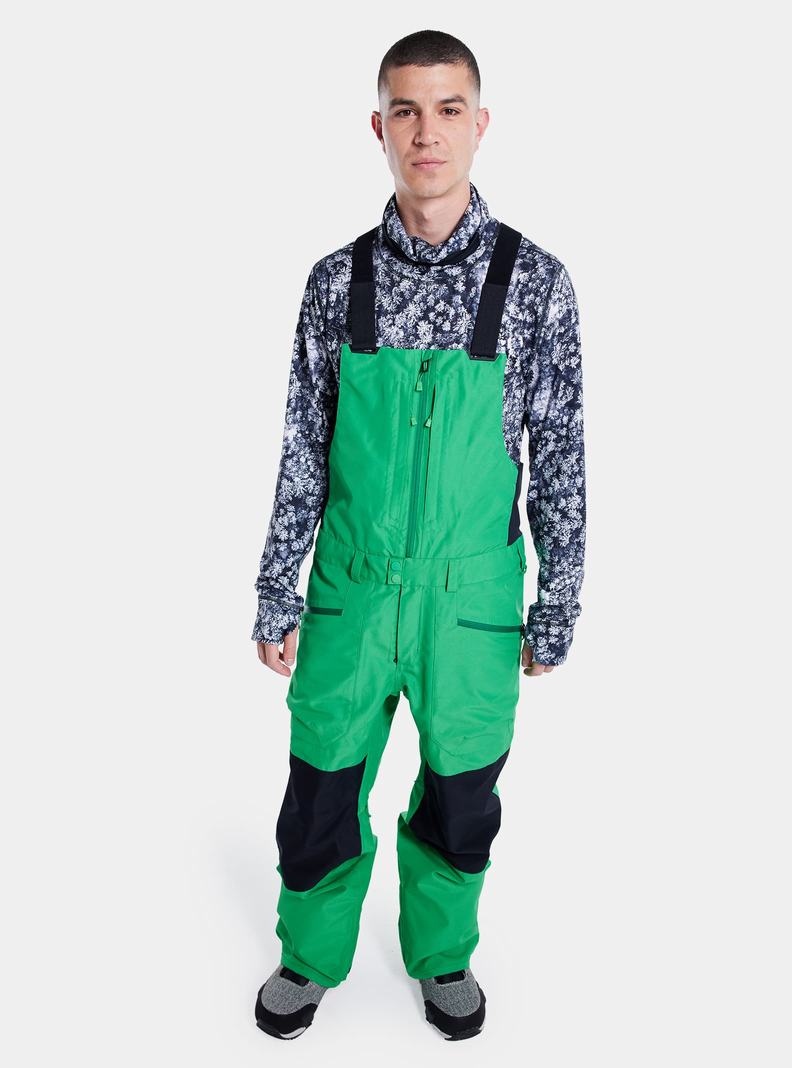 Salopette Burton Reserve GORE‑TEX 2L Homme Vert Noir | 094721-UVJ