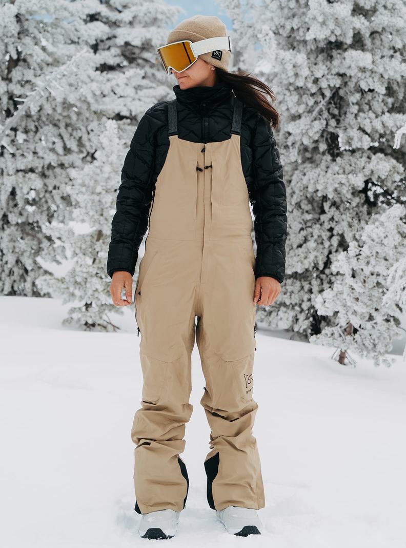 Salopette Burton [ak] Kimmy GORE-TEX 2L Femme Kaki | 957314-BWG