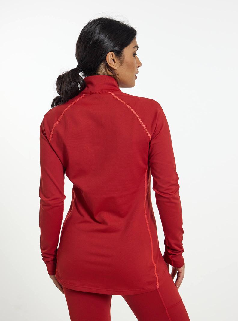 Sous-couches Burton Heavyweight X Base Layer Quarter-Zip Femme Rouge | 045369-WCX