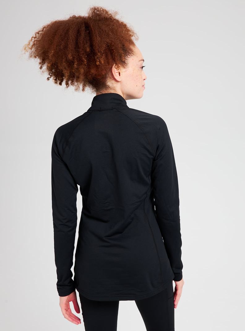 Sous-couches Burton Heavyweight X Base Layer Quarter-Zip Femme Noir | 426715-AJI