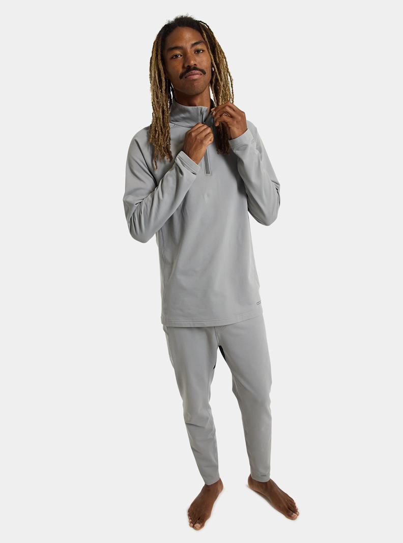Sous-couches Burton Heavyweight X Base Layer Quarter-Zip Homme Grise | 632519-FPM
