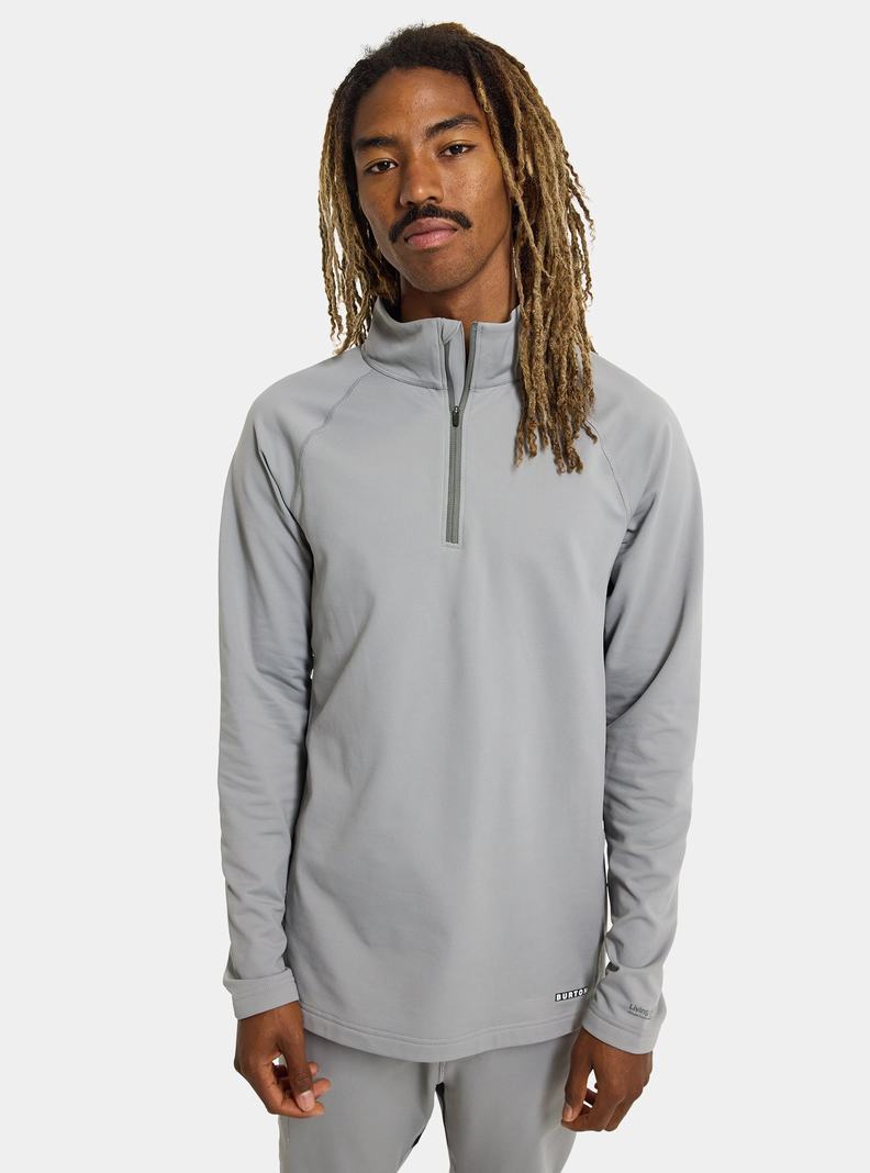 Sous-couches Burton Heavyweight X Base Layer Quarter-Zip Homme Grise | 632519-FPM