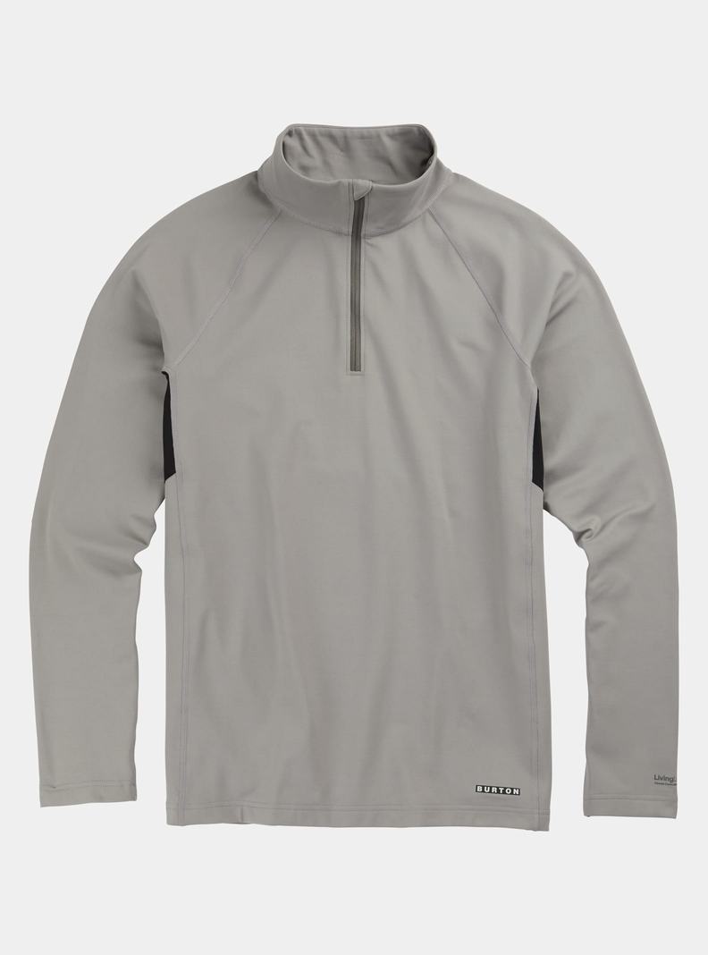 Sous-couches Burton Heavyweight X Base Layer Quarter-Zip Homme Grise | 632519-FPM
