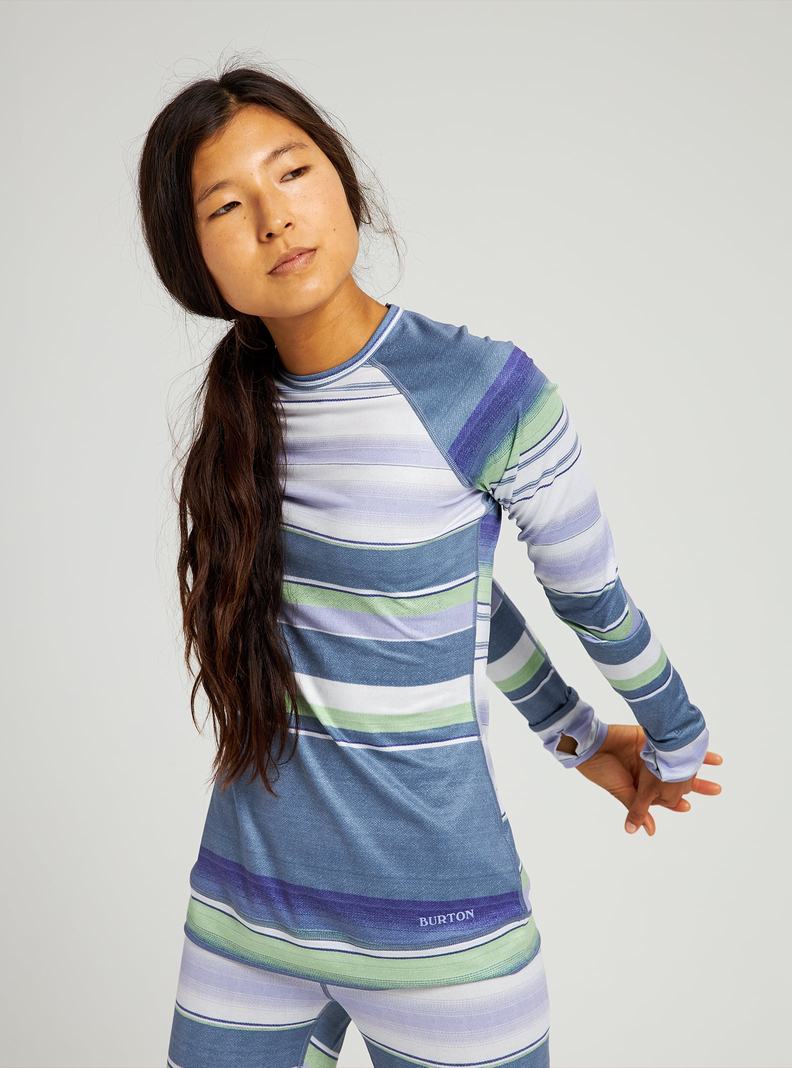 Sous-couches Burton Legere X Femme Grise Stripes | 764352-XUC