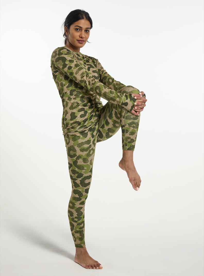 Sous-couches Burton Midweight Base Layer Pants Femme Kaki Vert | 024816-INL