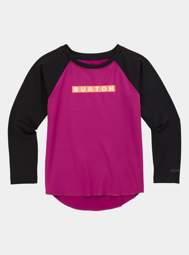 Sous-couches Burton Midweight Base Layer Tech T-Shirt Enfant Noir Violette | 126083-RYK