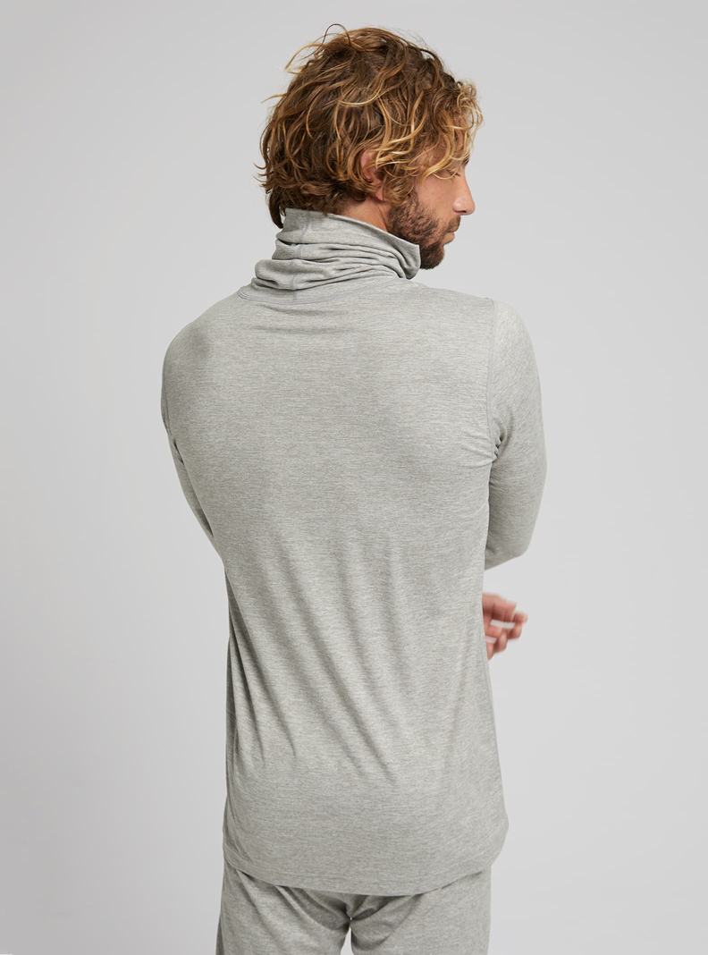 Sous-couches Burton Midweight Base Layer Long Neck Shirt Homme Grise | 129830-BIX