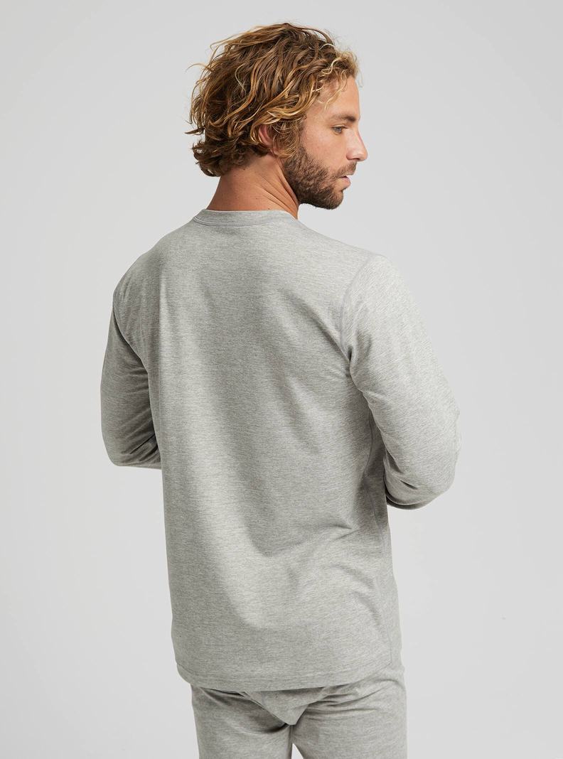Sous-couches Burton Midweight Base Layer Crewneck Homme Grise | 347156-CGJ
