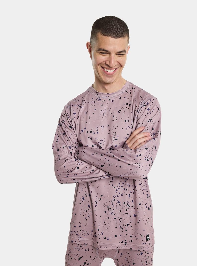 Sous-couches Burton Midweight Base Layer Crewneck Homme Violette | 495083-FGC