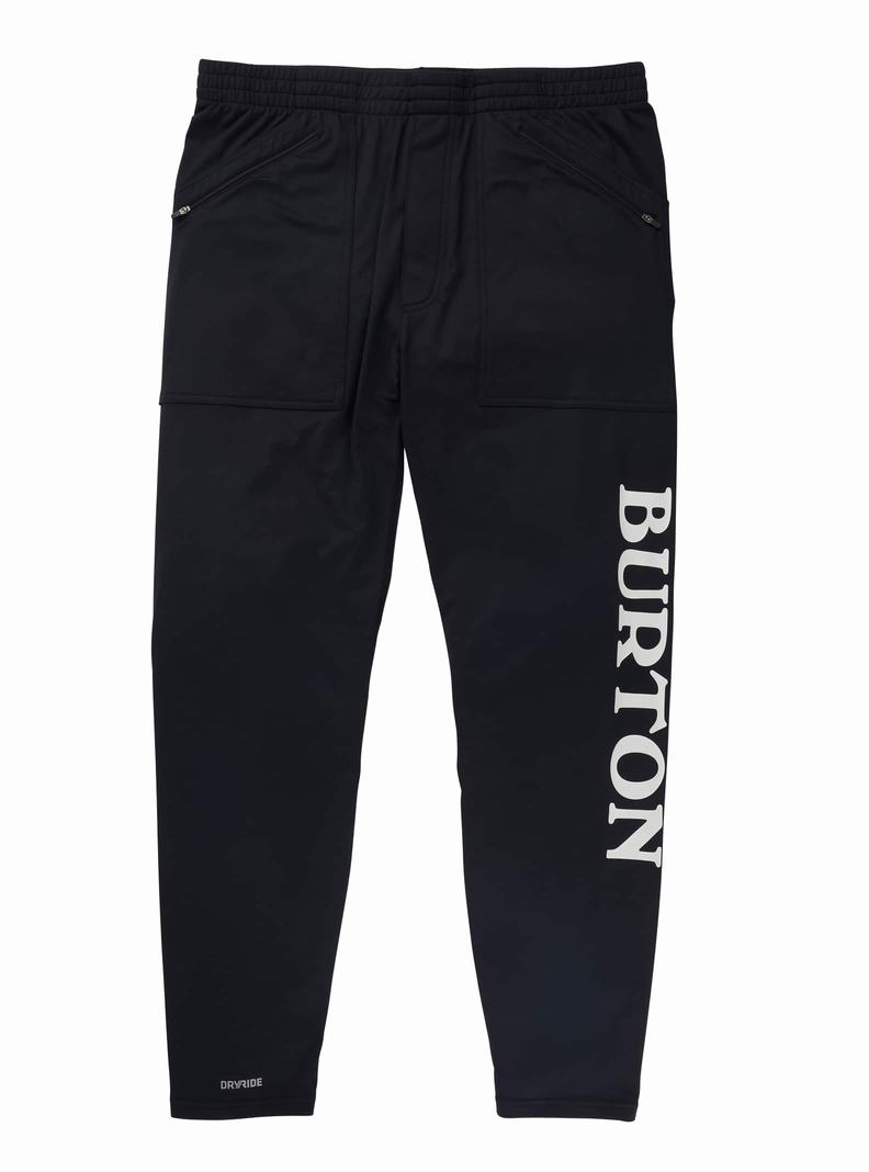 Sous-couches Burton Midweight Base Layer Stash Pants Homme Noir | 678904-TVS