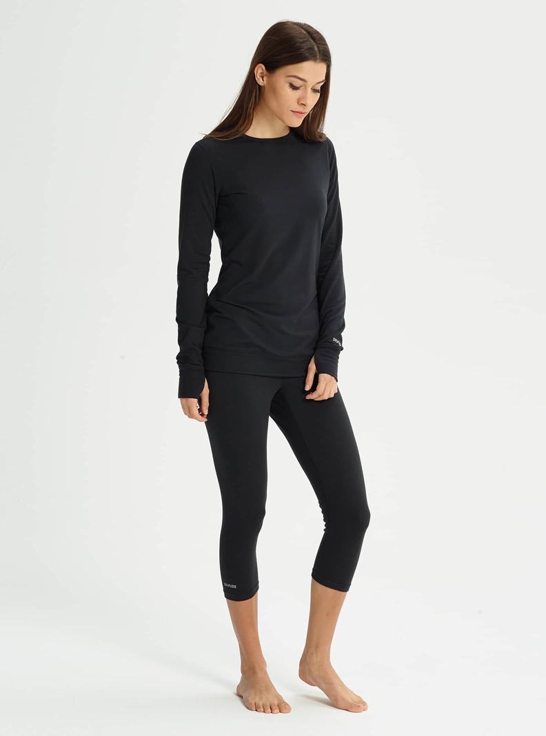 Sous-couches Burton Midweight Base Layer Crewneck Femme Noir | 867095-LIK