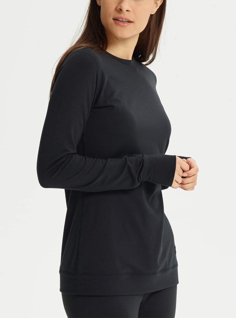 Sous-couches Burton Midweight Base Layer Crewneck Femme Noir | 867095-LIK