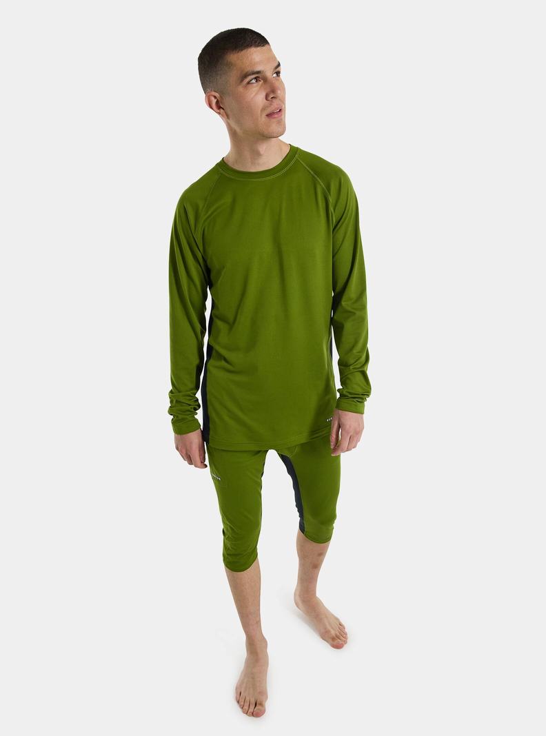 Sous-couches Burton Midweight X Base Layer Crewneck Homme Vert | 179268-DPJ
