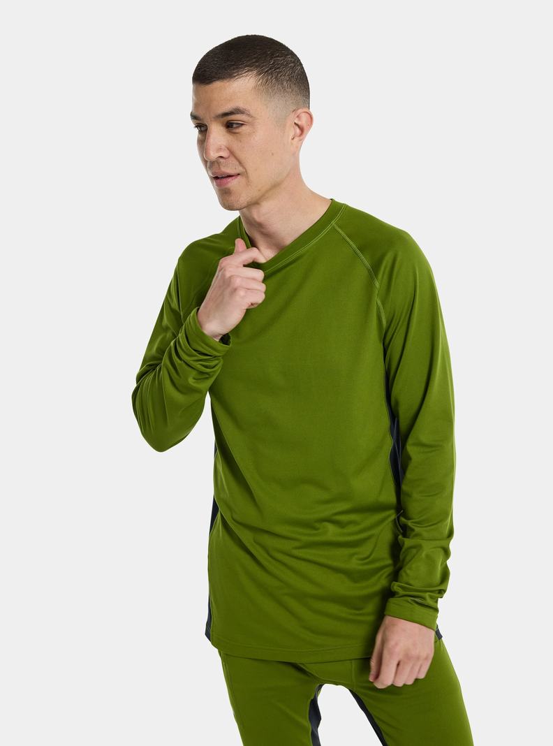 Sous-couches Burton Midweight X Base Layer Crewneck Homme Vert | 179268-DPJ