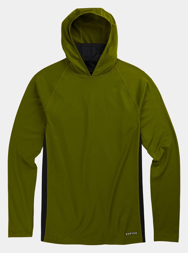 Sous-couches Burton Midweight X Base Layer Long Neck Hoodie Homme Vert | 316074-WTP