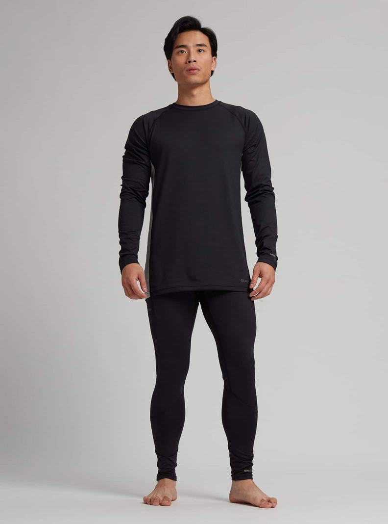 Sous-couches Burton Midweight X Base Layer Crewneck Homme Noir Grise | 359014-XKS
