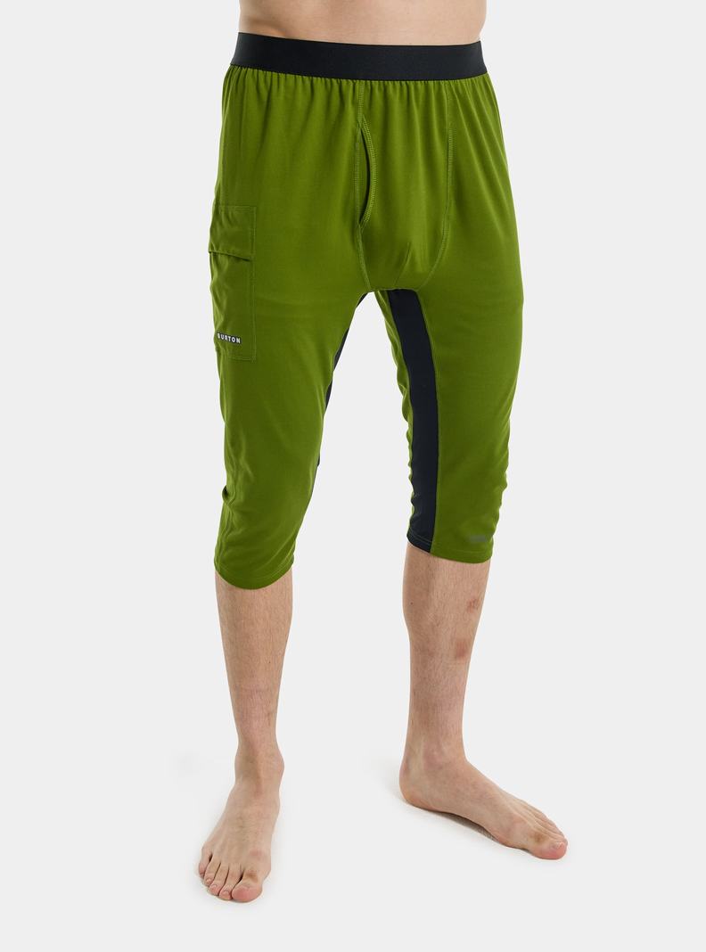 Sous-couches Burton Midweight X Base Layer Three-Quarter Boot Pants Homme Vert | 526891-CGW