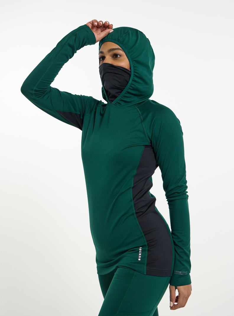 Sous-couches Burton Midweight X Base Layer Long Neck Hoodie Femme Marron | 691508-JWI