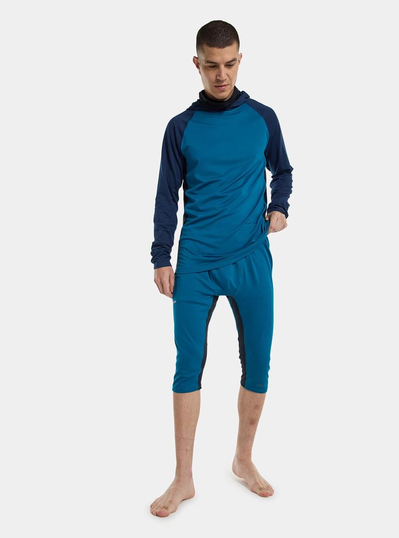 Sous-couches Burton Midweight X Base Layer Three-Quarter Boot Pants Homme Bleu | 796213-IJA