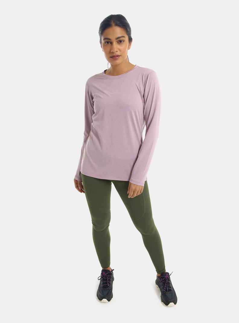 Sous-couches Burton Multipath Essential Tech Long Sleeve Femme Violette | 249613-SNP