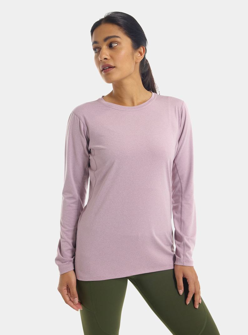 Sous-couches Burton Multipath Essential Tech Long Sleeve Femme Violette | 249613-SNP