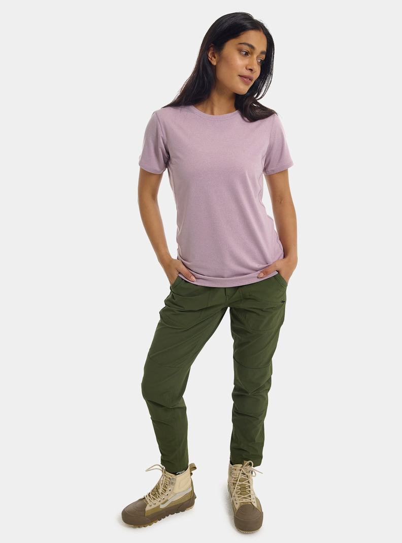 Sous-couches Burton Multipath Essential Tech Corta Sleeve Femme Lavande | 534270-LTF