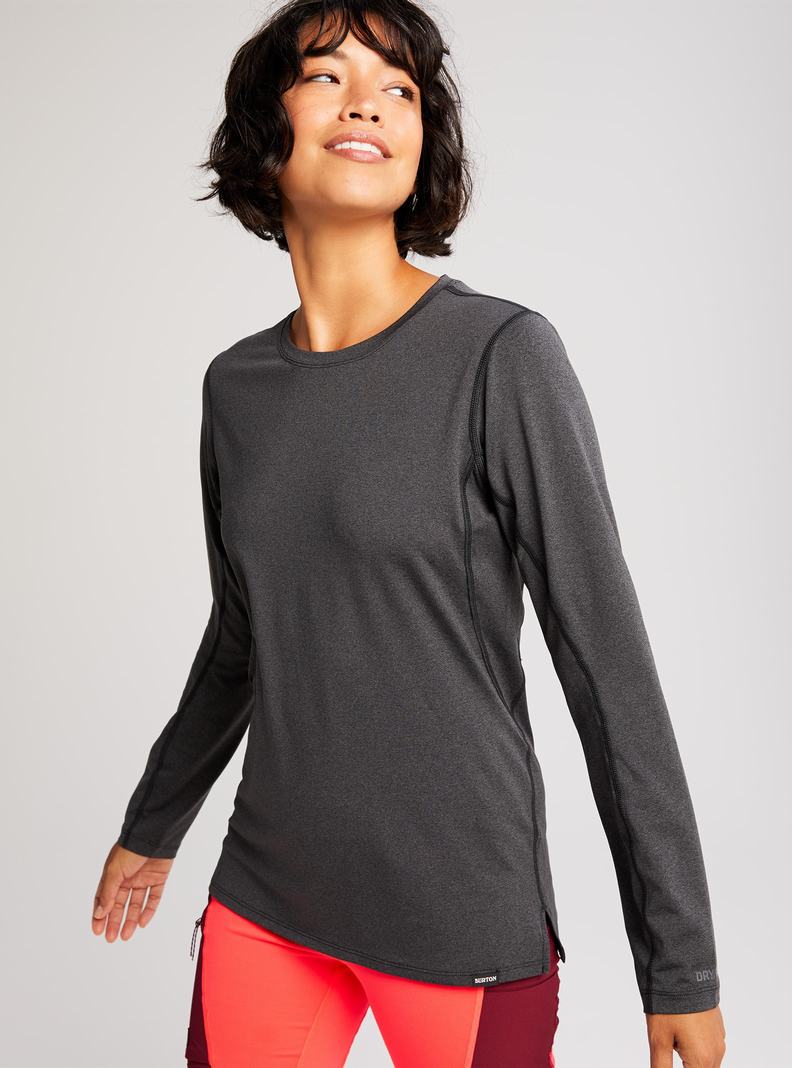 Sous-couches Burton Multipath Essential Tech Long Sleeve Femme Noir | 735248-ZVM