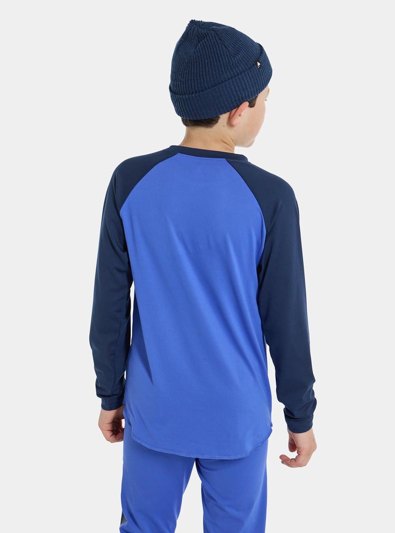 Sous-couches Burton Tech T-Shirt Enfant Bleu | 385796-MAY