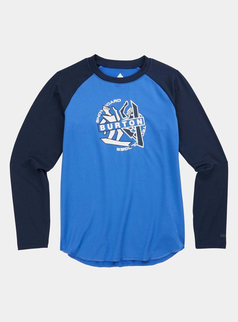 Sous-couches Burton Tech T-Shirt Enfant Bleu | 385796-MAY