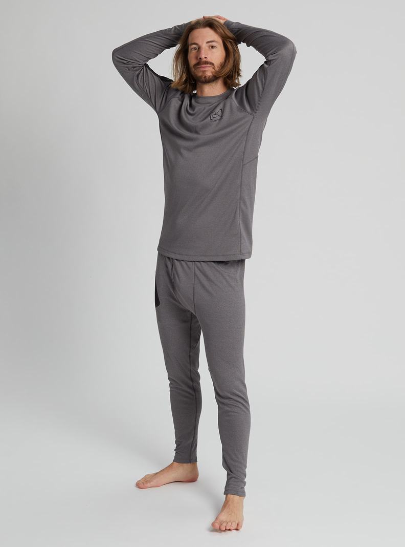 Sous-couches Burton [ak] Baker Power Laine™ Crewneck Homme Grise Foncé | 698731-LOY