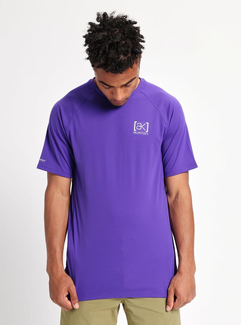 Sous-couches Burton [ak] Helium Power Dry Corta Sleeve Homme Violette | 294165-WIF
