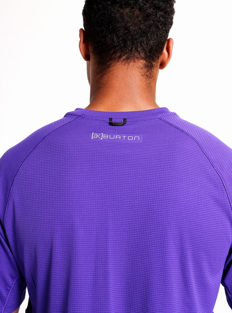 Sous-couches Burton [ak] Helium Power Dry Corta Sleeve Homme Violette | 294165-WIF