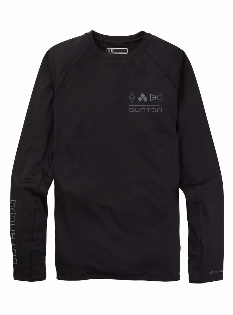 Sous-couches Burton [ak] Helium Power Grid™ Crewneck Homme Noir | 517460-XZD