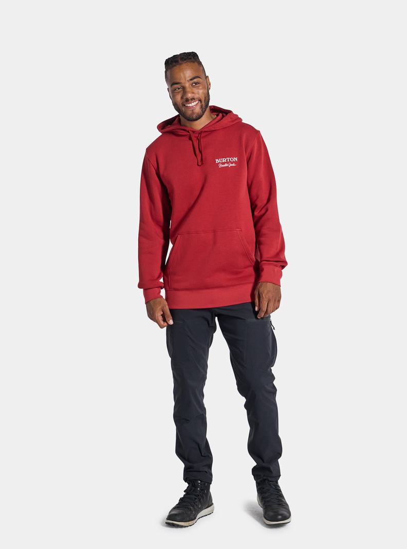 Sweat à capuche Burton Durable Goods Pullover Homme Rouge | 143679-TKH