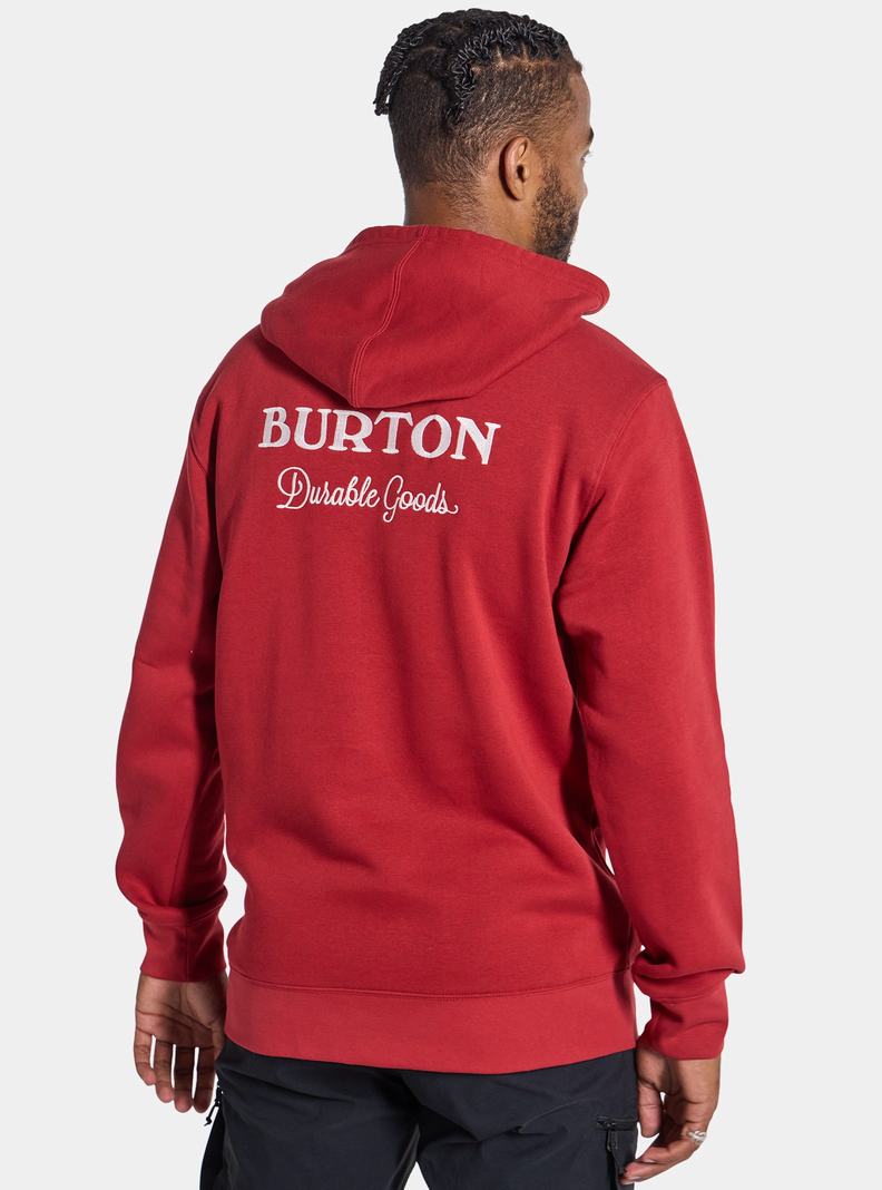 Sweat à capuche Burton Durable Goods Pullover Homme Rouge | 143679-TKH